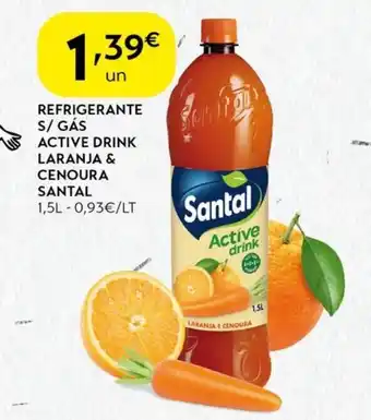 Spar Refrigerante s/ gás active drink laranja & cenoura santal promoção