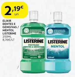 Spar Elixir dentes e gengivas / mentol listerine promoção