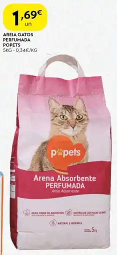 Areia gatos perfumada popets