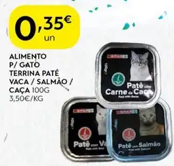 Spar Alimento p/ gato terrina paté vaca/salmão / caça promoção