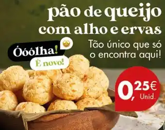 Pingo Doce Pão de queijo com alho e ervas promoção