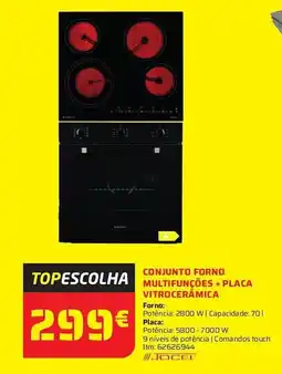 Bricomarché Conjunto forno multifunções + placa vitroceramica promoção
