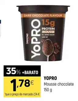 Coviran Yopro mousse chocolate promoção