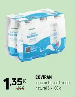 Coviran COVIRAN logurte líquido I. casei natural promoção