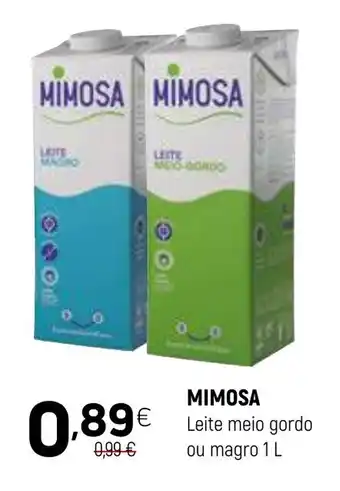 Coviran MIMOSA Leite meio gordo ou magro promoção