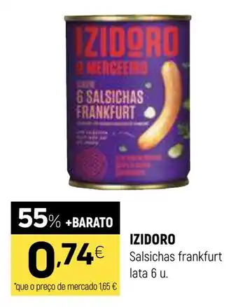 Coviran IZIDORO Salsichas frankfurt lata 6 u. promoção