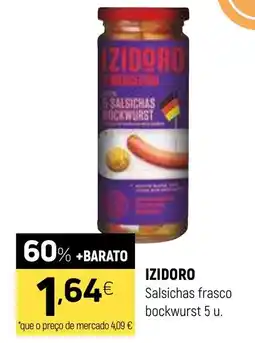 Coviran IZIDORO Salsichas frasco bockwurst 5 u. promoção