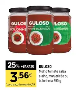 Coviran GULOSO Molho tomate salsa e alho, manjericão ou bolonhesa promoção