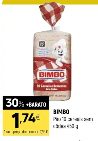 Coviran BIMBO Pão 10 cereais sem côdea promoção