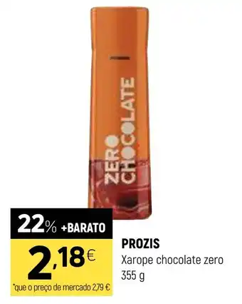 Coviran PROZIS Xarope chocolate zero promoção