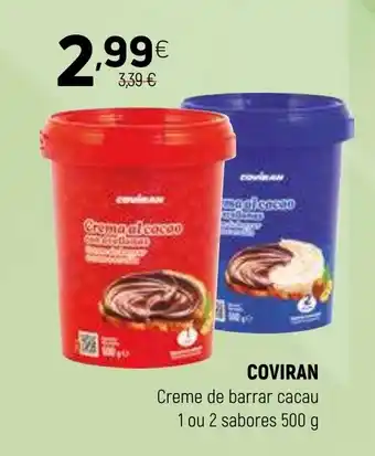 Coviran COVIRAN Creme de barrar cacau 1 ou 2 sabores promoção