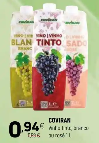 Coviran COVIRAN Vinho tinto, branco ou rosé promoção