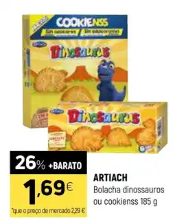 Coviran ARTIACH Bolacha dinossauros ou cookienss promoção