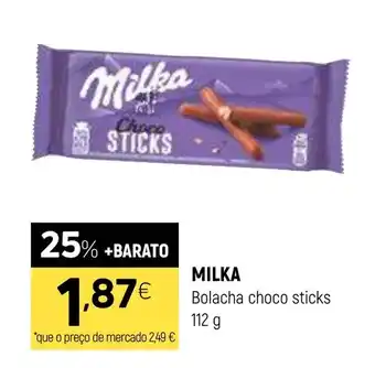 Coviran Milka Bolacha choco sticks promoção