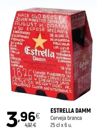 Coviran ESTRELLA DAMM  Cerveja branca promoção