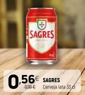 Coviran SAGRES cerveja lata promoção