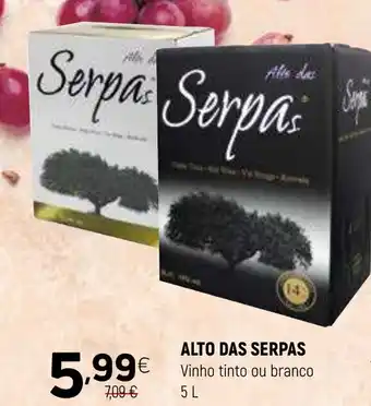 Coviran ALTO DAS SERPAS Vinho tinto ou branco promoção