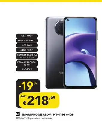 Smartphone Redmi NT9T 5G 64GB