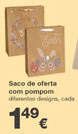 kik Saco de oferta com pompom promoção