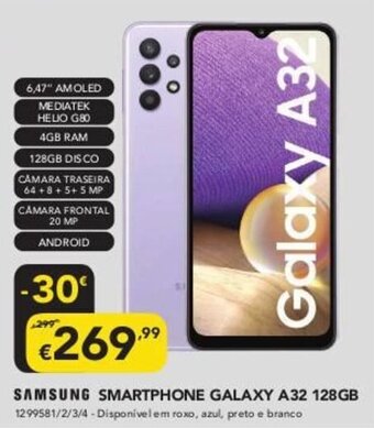 Radio Popular Samsung Smartphone Galaxy A32 128GB promoção