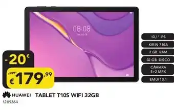 Radio Popular Huawei Tablet T105 Wifi 32GB promoção