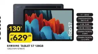 Radio Popular Samsung Tablet S7 128GB promoção
