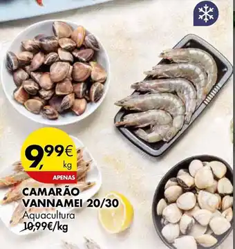 Pingo Doce Camarão vannamei 20/30 aquacultura promoção