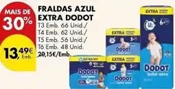 Pingo Doce Fraldas azul extra dodot promoção