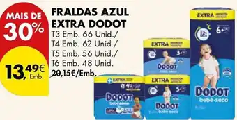 Pingo Doce Fraldas azul extra dodot promoção