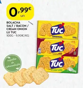 Spar Bolacha salt/bacon / cream onion lu tuc promoção