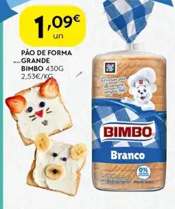 Spar Pão de forma grande bimbo promoção