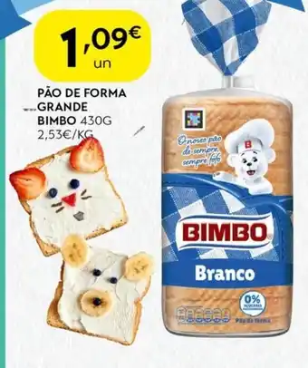 Spar Pão de forma grande bimbo promoção