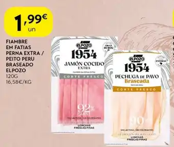 Spar Fiambre em fatias perna extra / peito peru braseado elpozo promoção