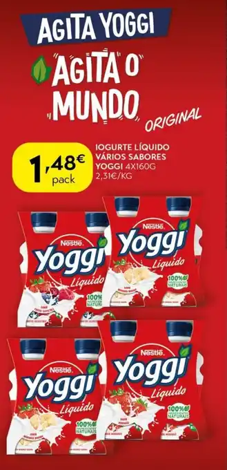 Spar Iogurte líquido vários sabores yoggi promoção