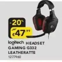 Radio Popular Logitech Headset Gaming G332 Leatheratte promoção