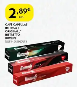 Spar Café cápsulas intenso / original/ ristretto buondi promoção