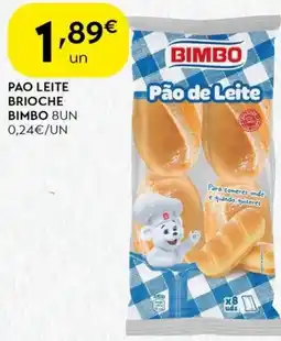 Spar Pao leite brioche bimbo promoção