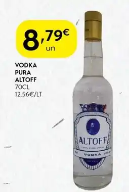 Spar Vodka pura altoff promoção