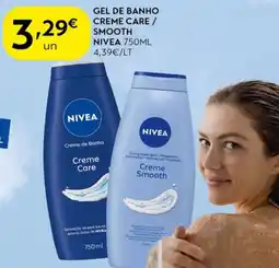 Spar Gel de banho creme care / smooth nivea promoção