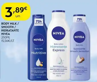 Spar Body milk / smooth/ hidratante nivea promoção