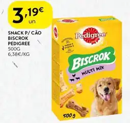Spar Snack p/cão biscrok pedigree promoção