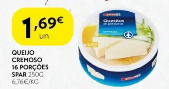 Spar Queijo cremoso 16 porções spar promoção