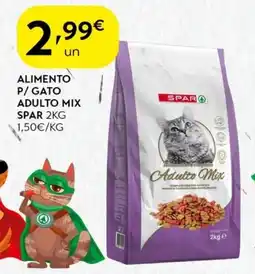 Spar Alimento p/gato adulto mix spar promoção