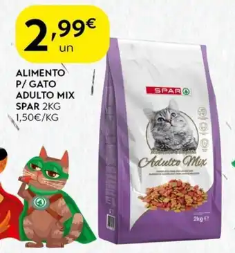 Spar Alimento p/gato adulto mix spar promoção