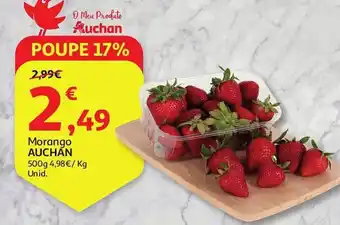 Auchan Morango AUCHAN promoção