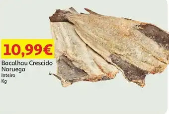 Auchan Bacalhau Crescido Noruega Inteiro promoção