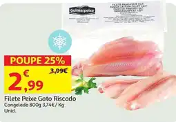 Auchan Filete Peixe Gato Riscado Congelado promoção