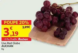 Auchan Uva Red Globe AUCHAN promoção