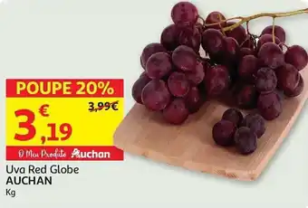 Auchan Uva Red Globe AUCHAN promoção