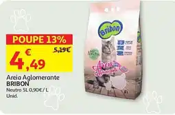 Auchan Areia Aglomerante BRIBON Neutro promoção